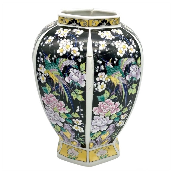 Coming Soon Kintsugi Japanese Vase Arita Yamatoku Hex Gold Crack Art Growth Gift - Picture 3 of 12